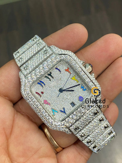Colorful Arabic Numerals Watch