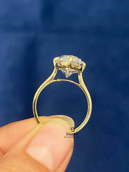 Compass Prong Ring For Women