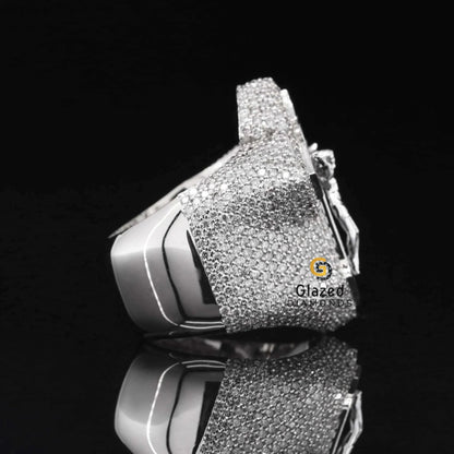Cross Moissanite RIng