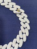 Cuban Link Fully Bust Down Round VVs Moissanite Chain