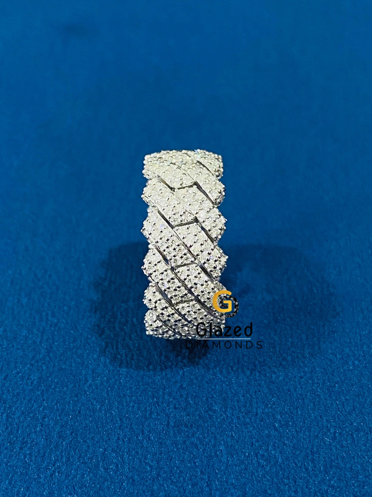 Cuban Link Hip Hop Moissanite Ring For Men