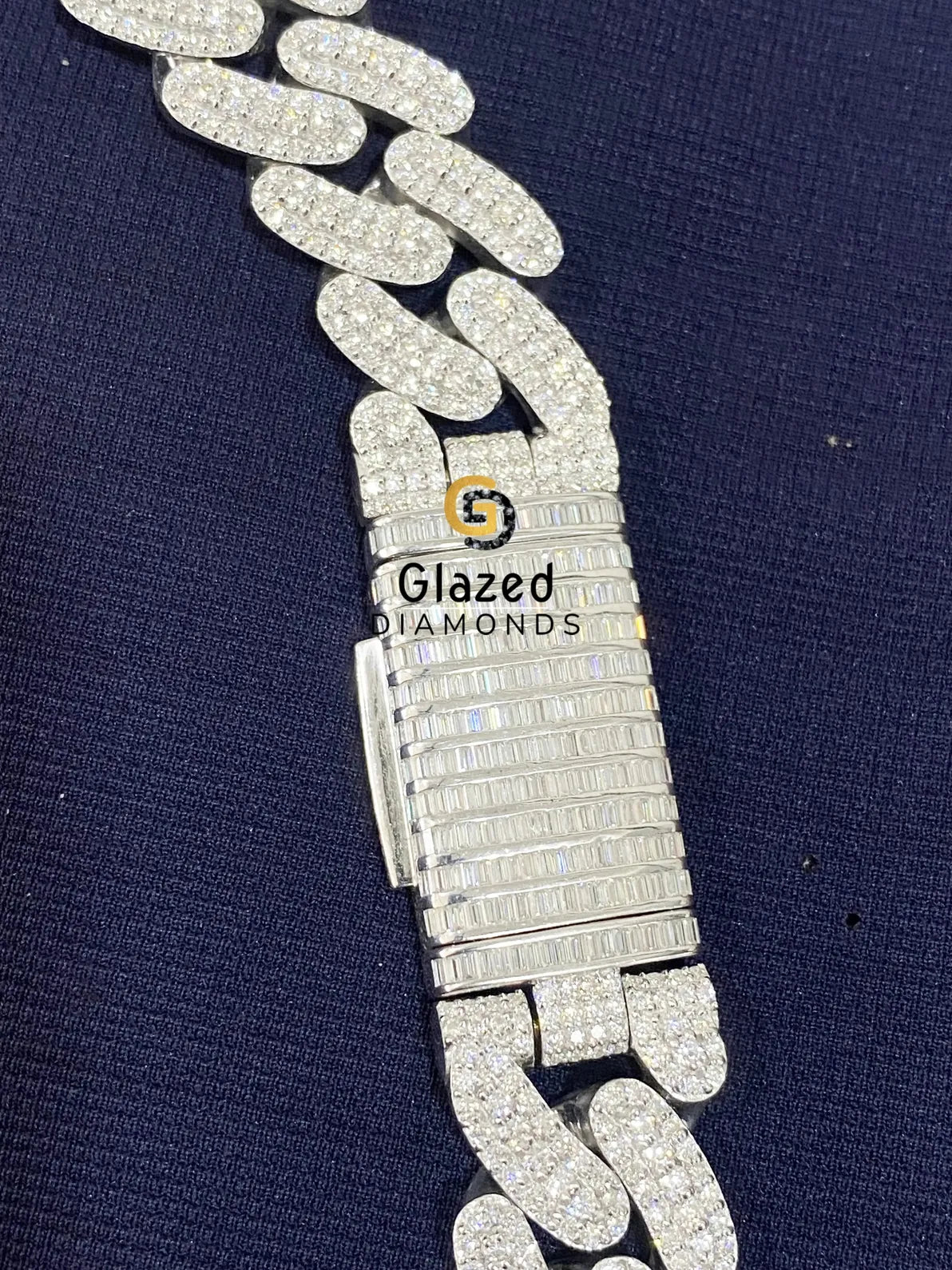 Cuban Link Hip Hop Round VVs Moissanite Chain For Men