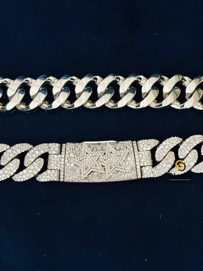 Cuban Link Moissanite Hip Hop Chain For Women
