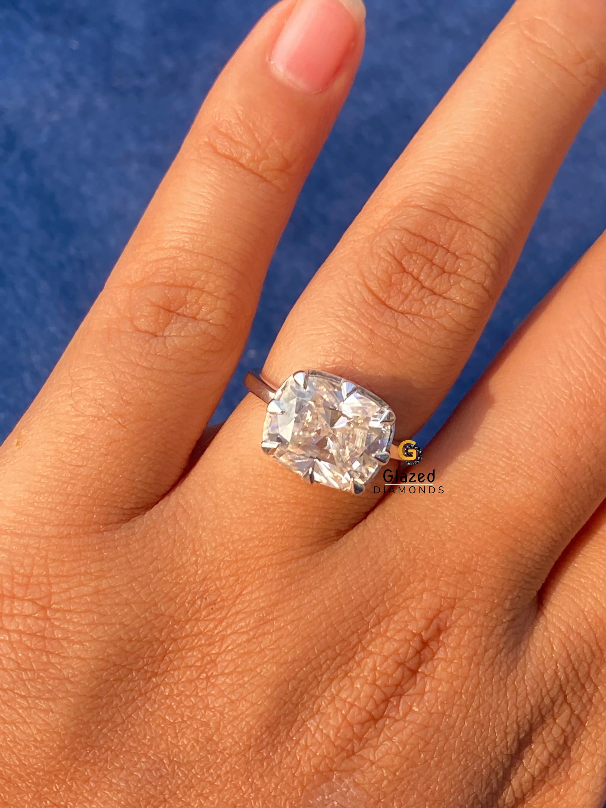 Cushion Cut Zendaya Celebrity Style Ring