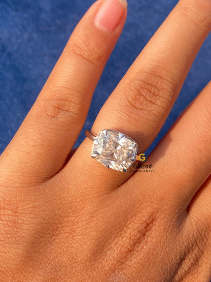 Cushion Cut Zendaya Celebrity Style Ring
