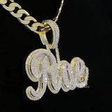 Iced Out Bling Moissanite Diamond Rae Name Rapper Pendant