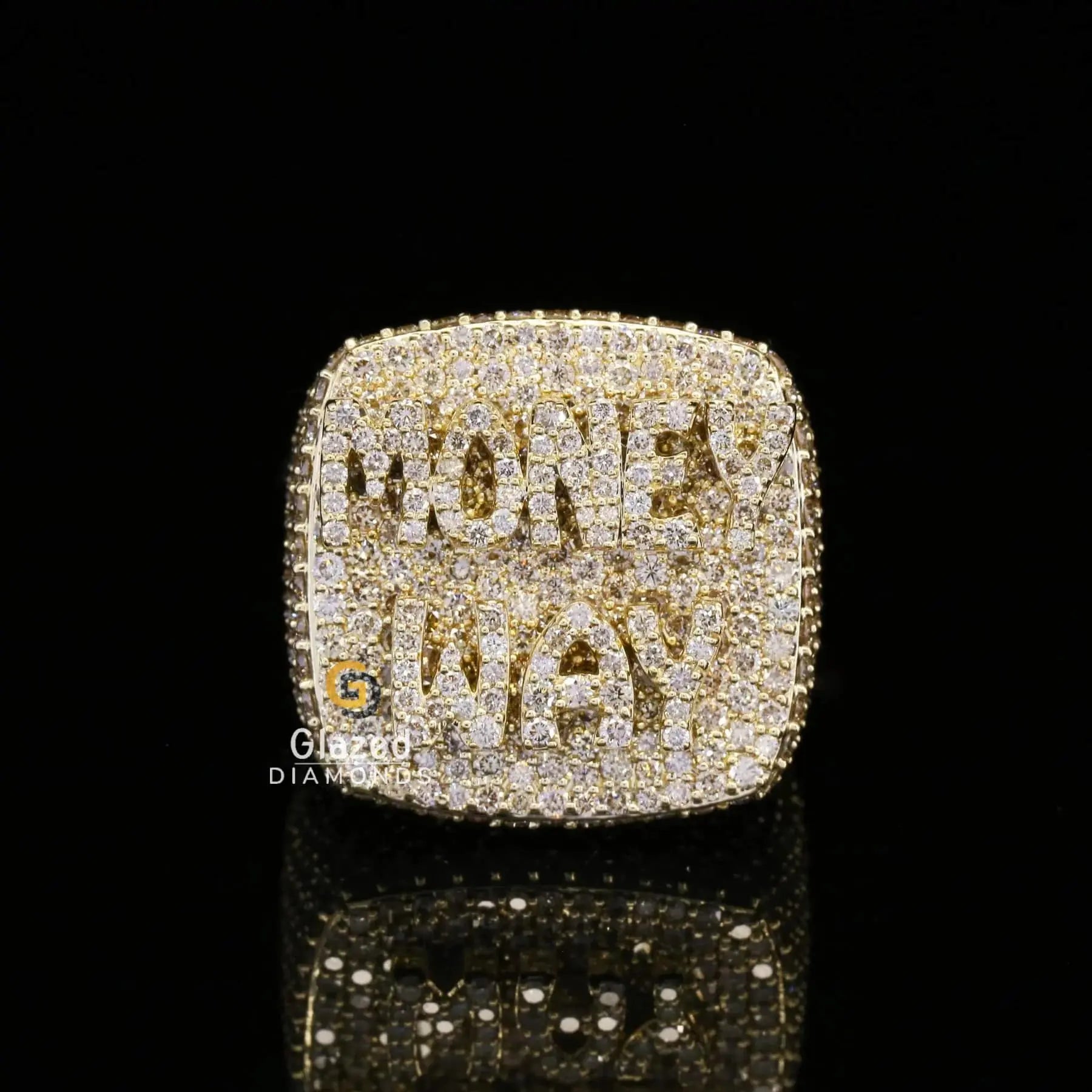 Men's VVS Moissanite Diamond Iced Out Custom Letter Championship Ring