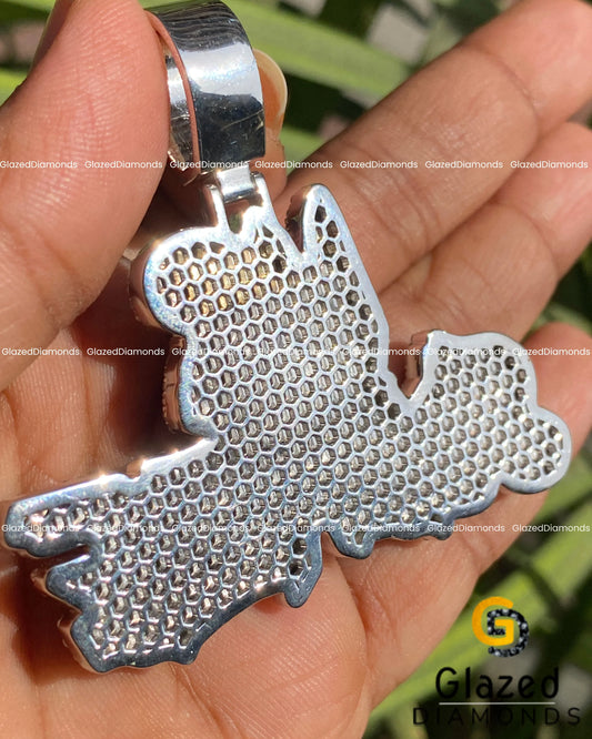 Custom 3D Letter Diamon Pendant