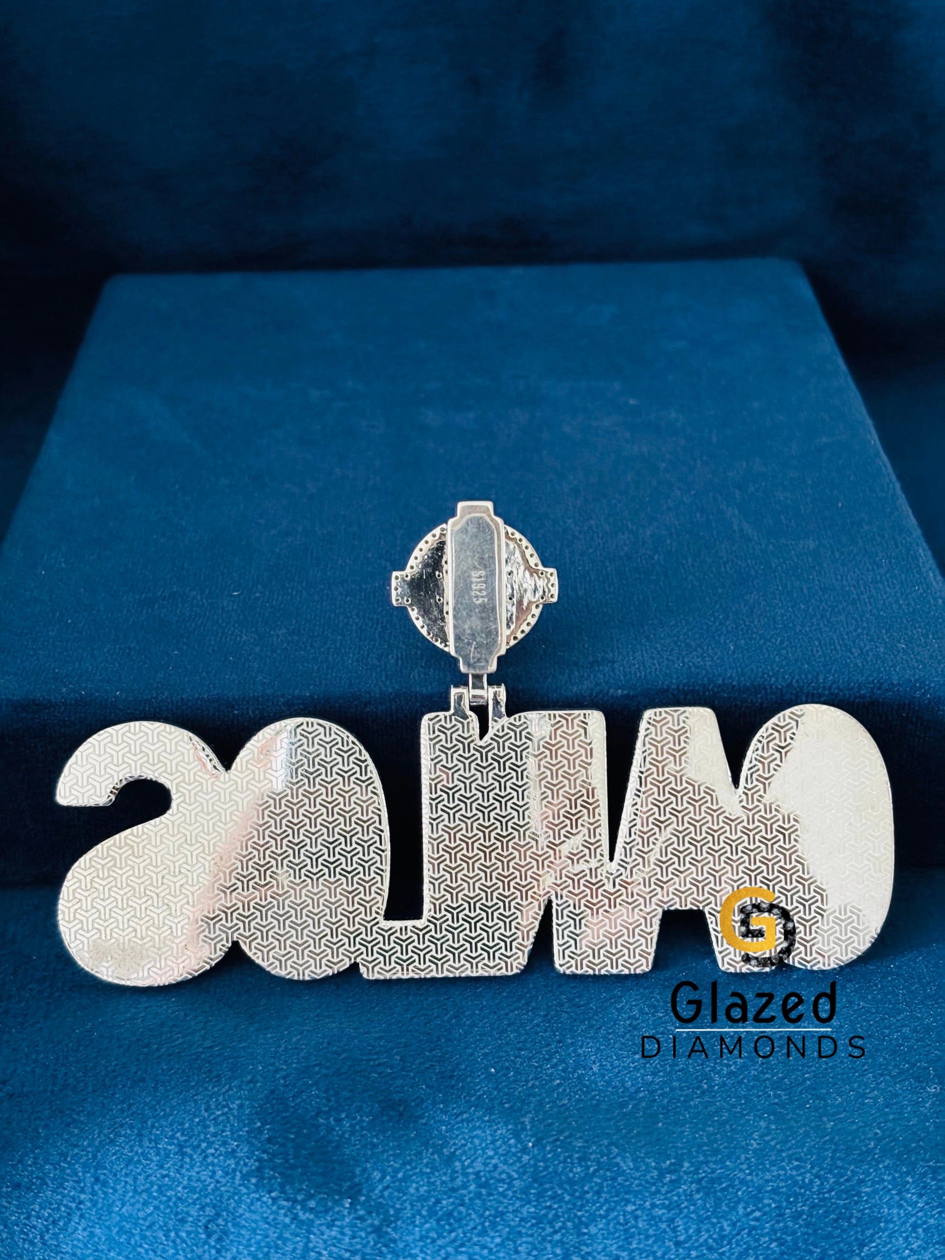 Custom Baguette Latter Moissanite Pendant