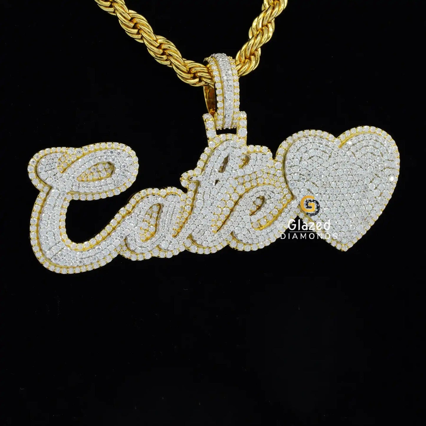 Custom Cate Name Hip Hop Pendant