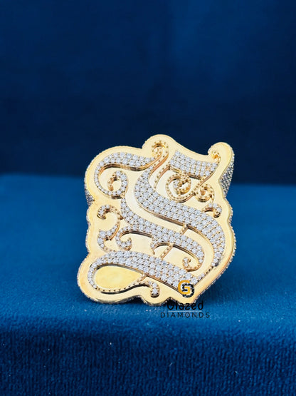 Custom Fully Iced Out Moissanite Hip Hop Ring For Men