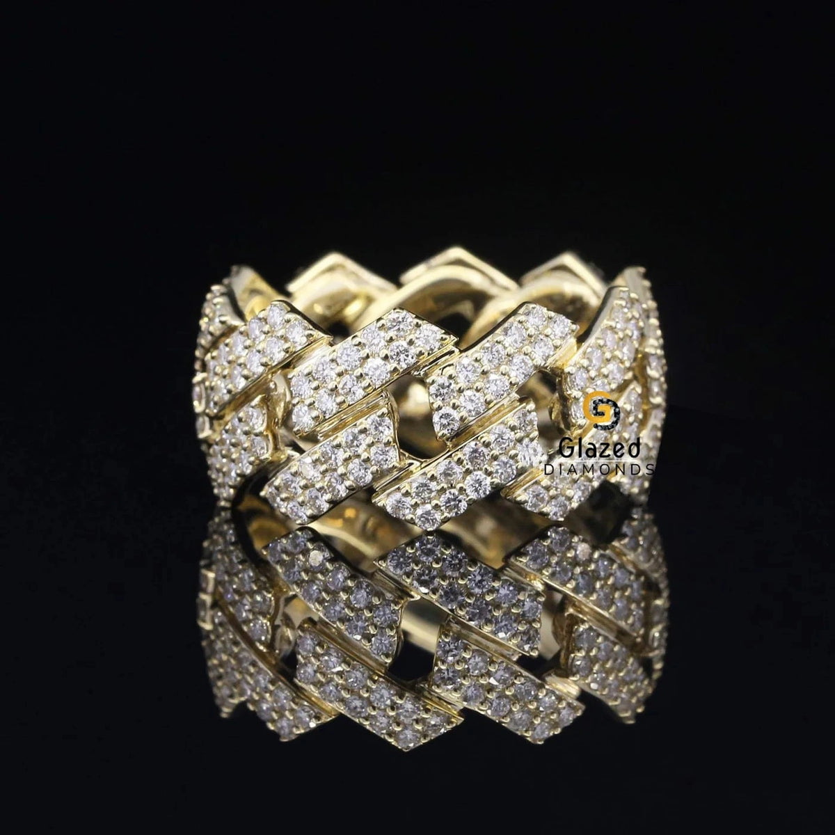 Custom Iced Out Miami Cuban Ring