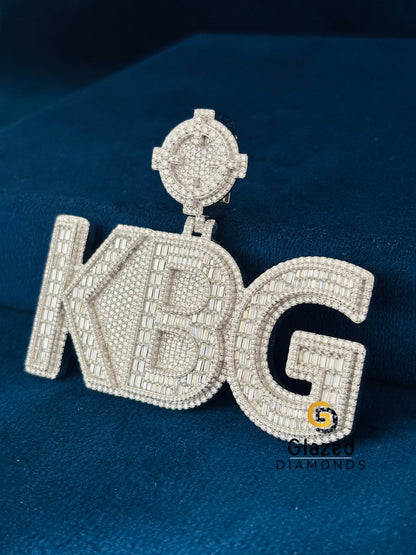 Custom Iced Out Moissanite Studded Pendant