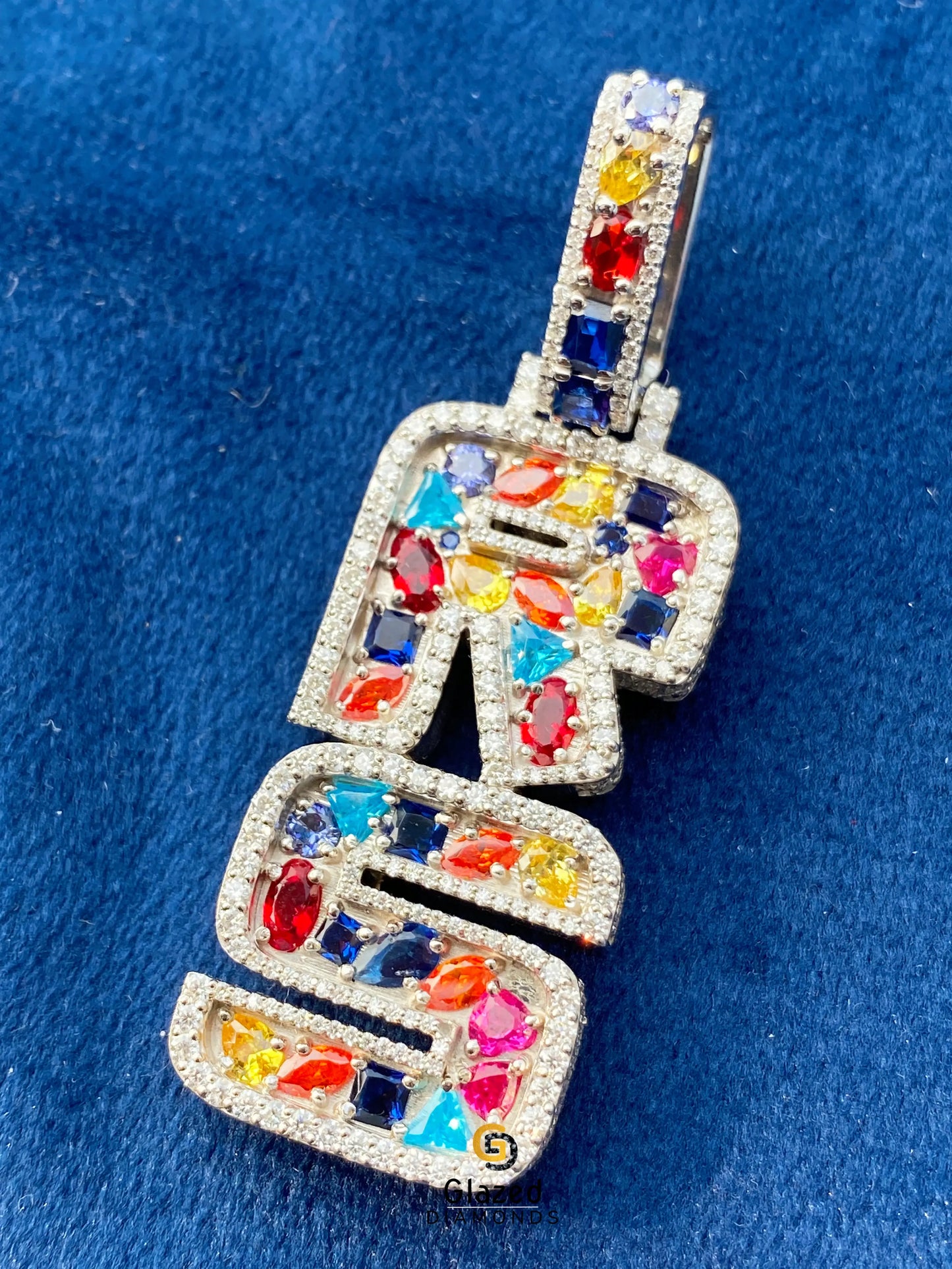 Custom Initial Letter Pendant For Men
