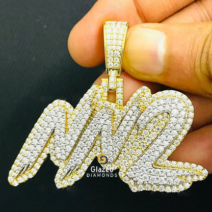 Custom Initial Number Pendant