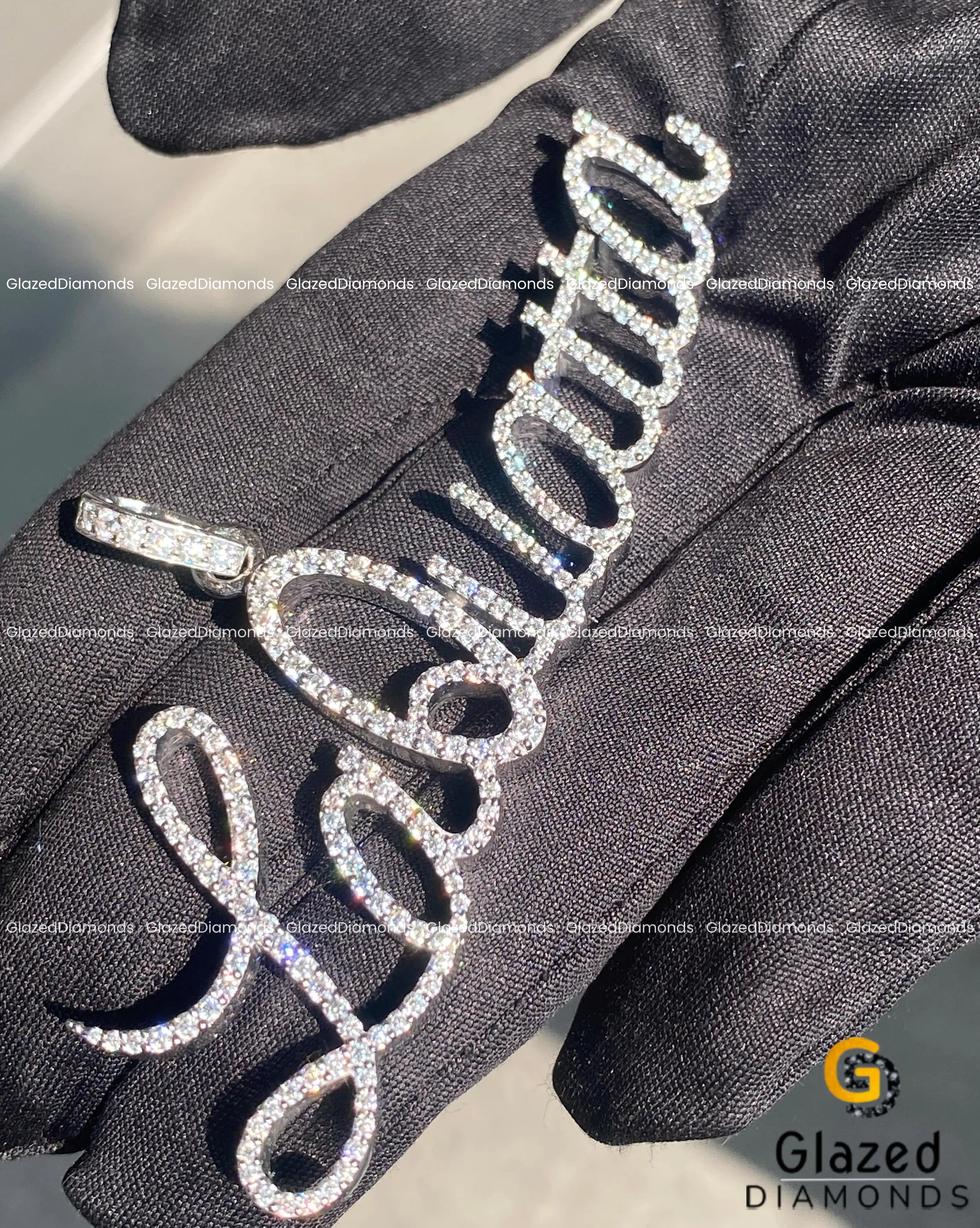 Custom Letter Diamond Charm