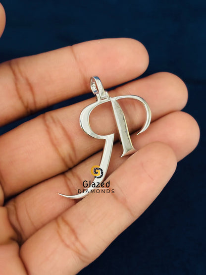 Custom Letter Moissanite Hip Hop Pendant