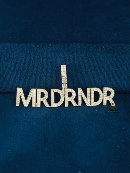 Custom Letter Moissanite Hip Hop Pendant For Men_s