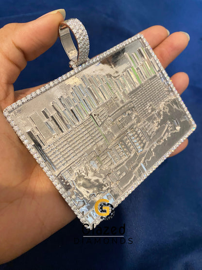 Custom Moissanite City Pendant