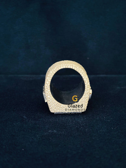 Custom Moissanite E Letter Hip Hop Ring