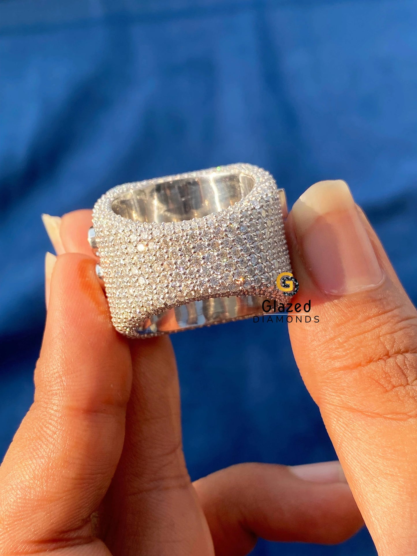 Custom Moissanite Fully Studded Hip Hop Ring