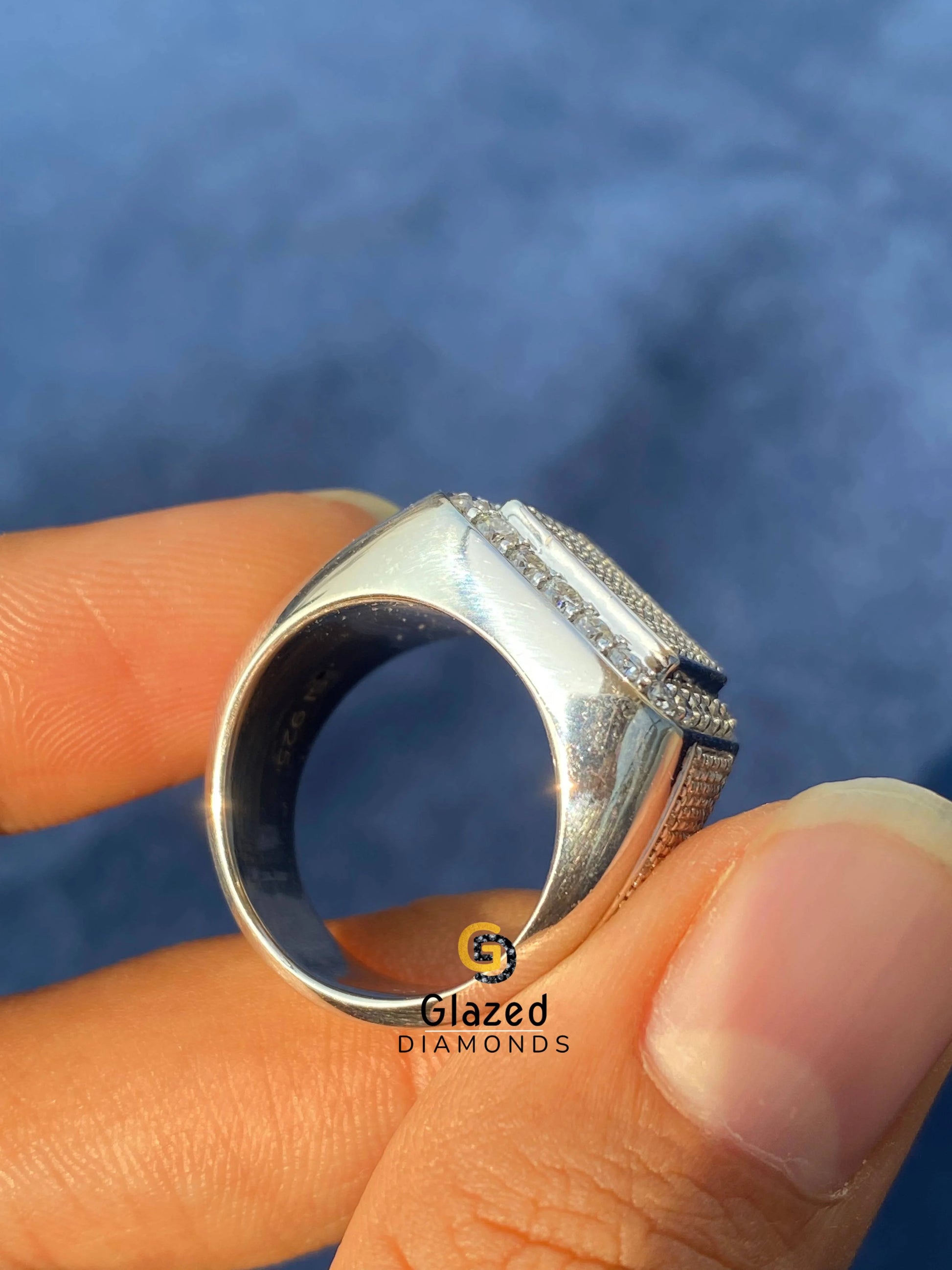 Custom Moissanite Hip hop Ring