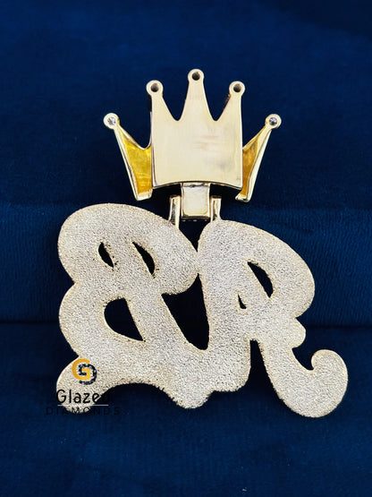 Custom Moissanite Iced Out Hip Hop Crown Pendant For Men