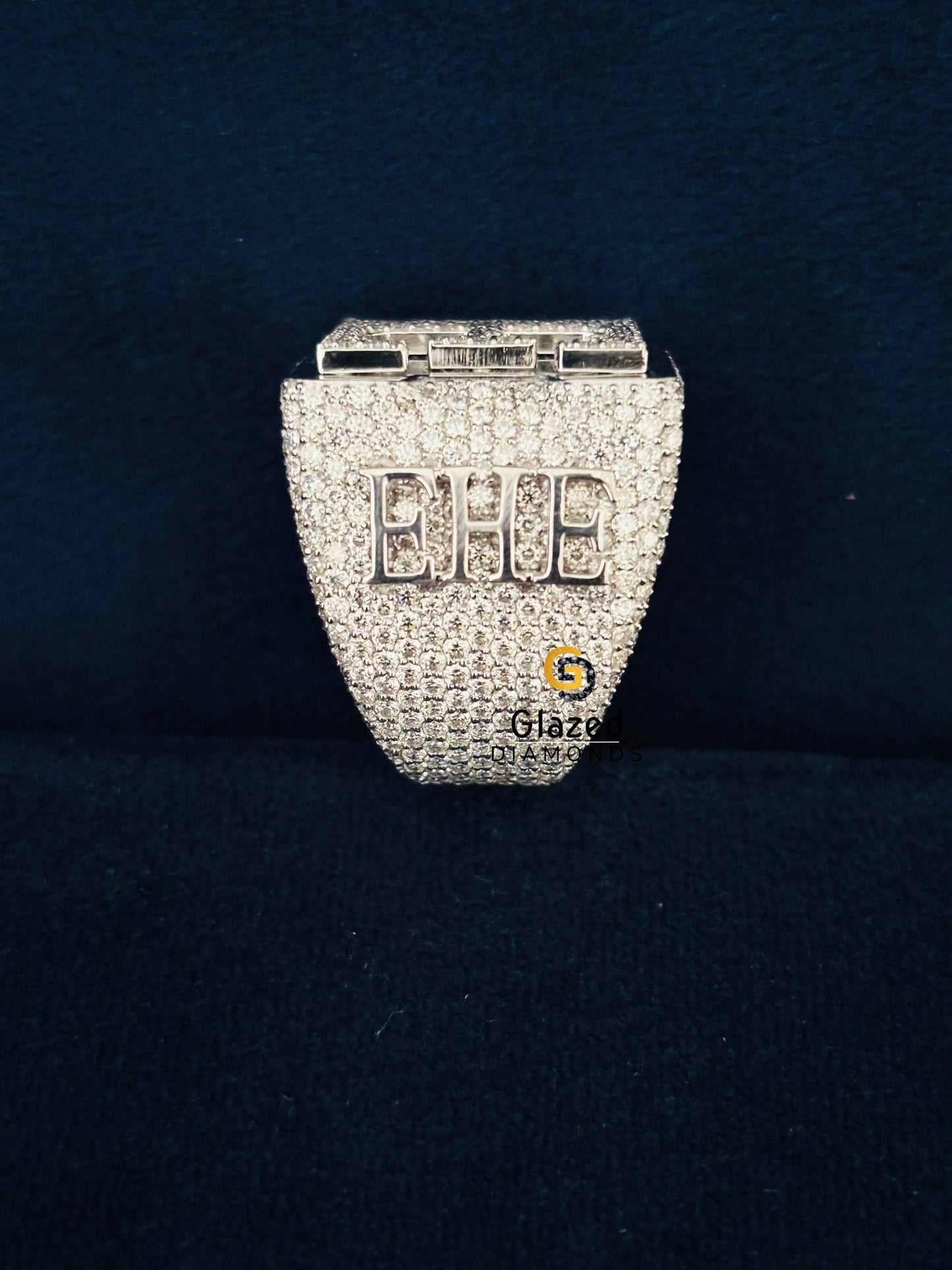 Custom Moissanite Letter Hip Hop Ring