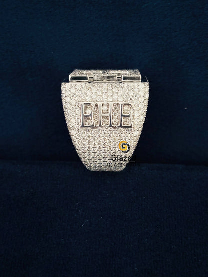 Custom Moissanite Letter Hip Hop Ring