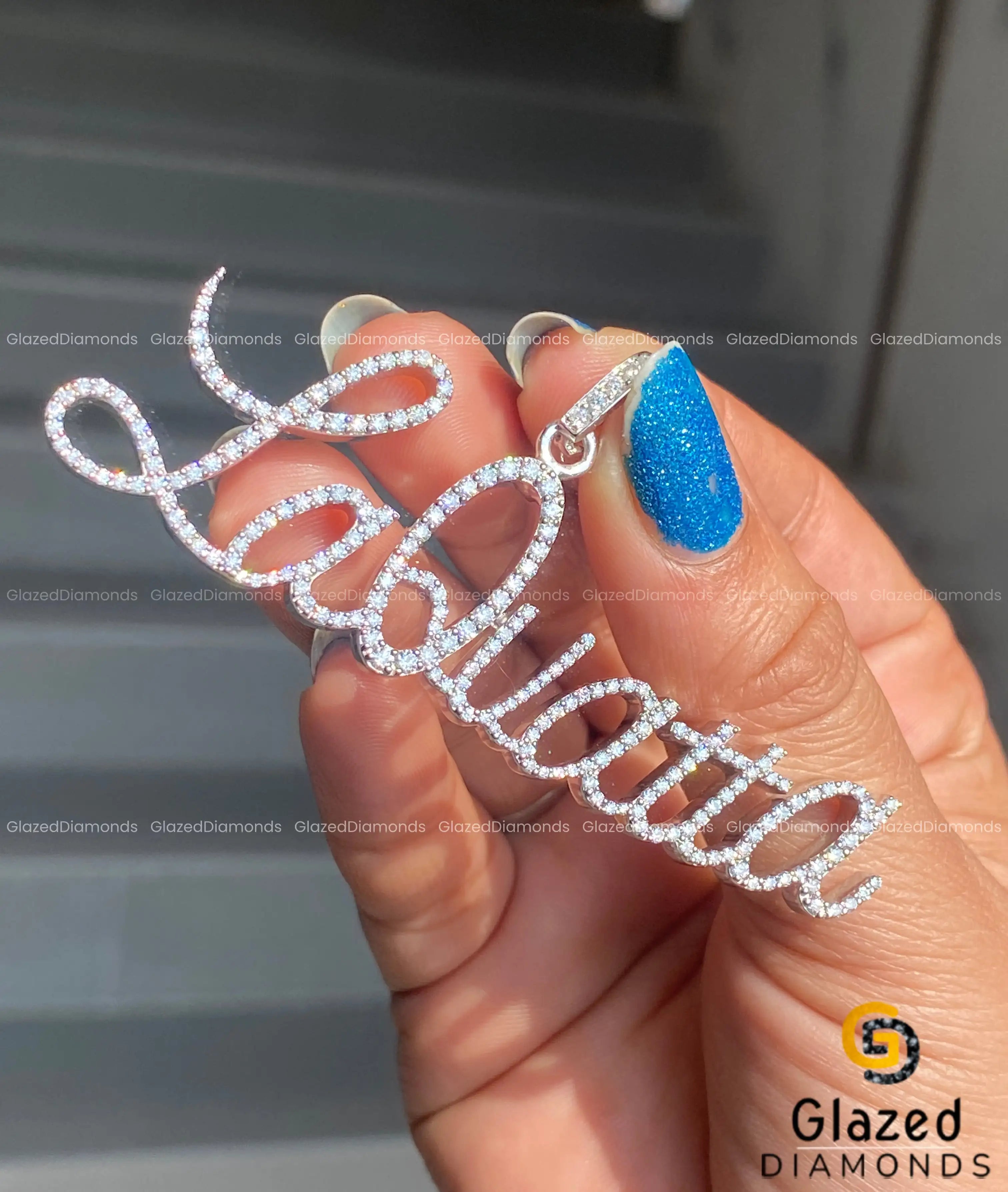 Custom Name Diamond Pendant