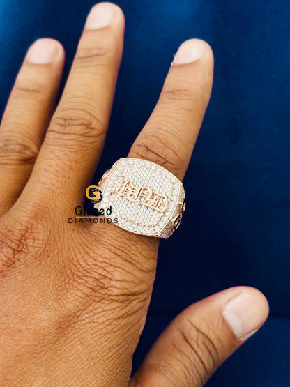 Custom Name Iced Out Hip Hip Ring
