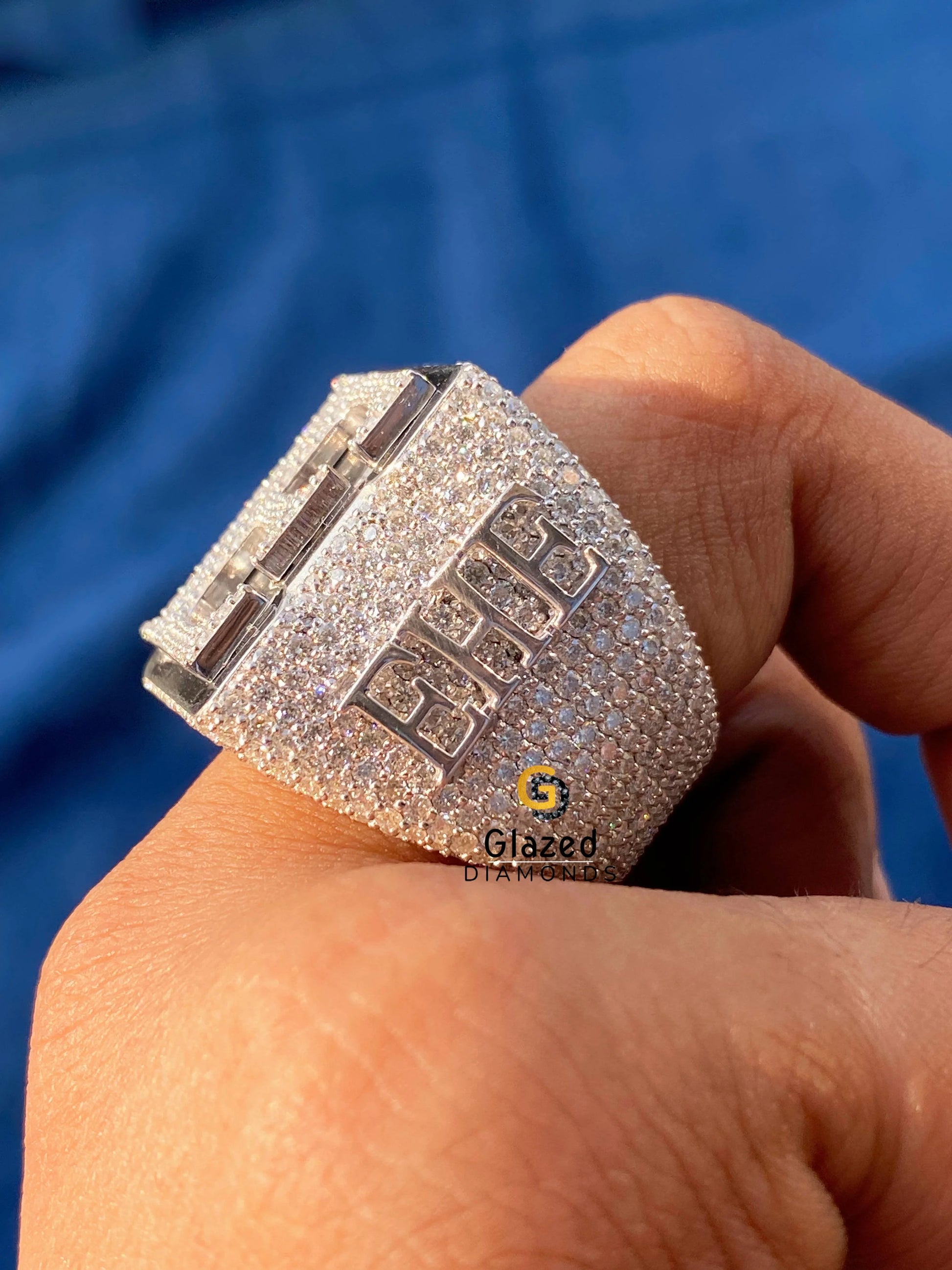 Custom Name Moissanite Hip Hop Ring