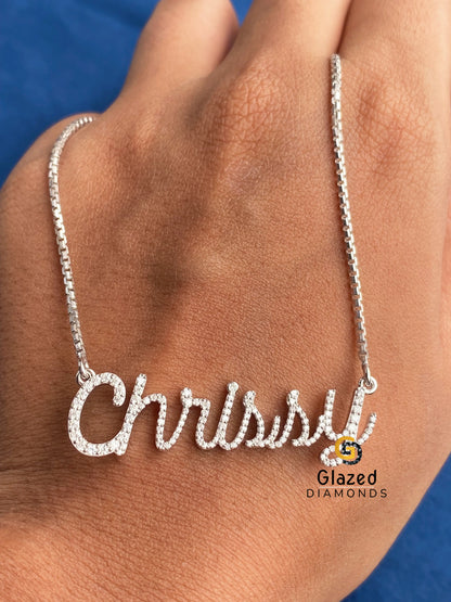 Custom Name Moissanite Pendant