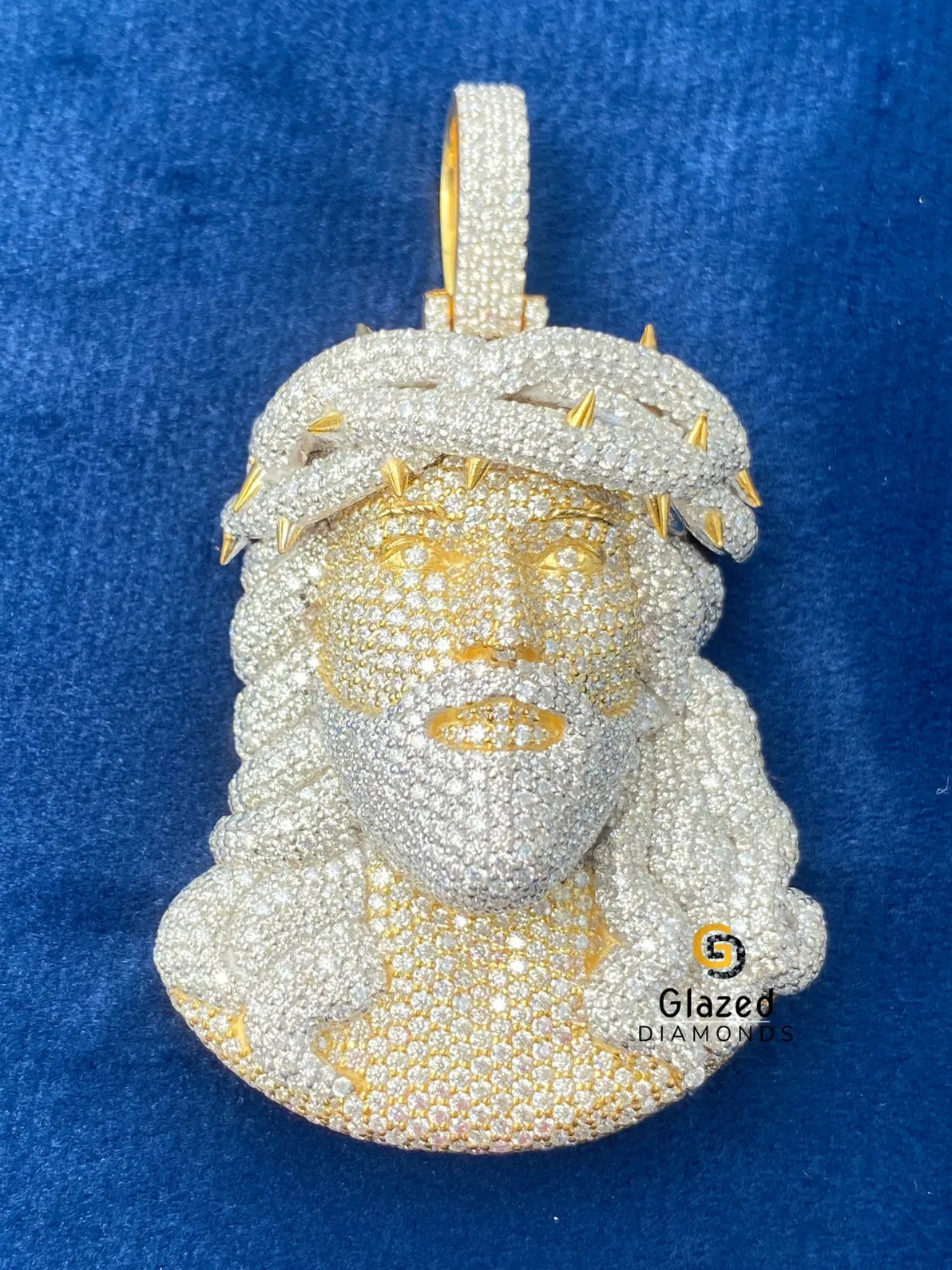 Customized Jesus Two Tone Hip Hop Pendant