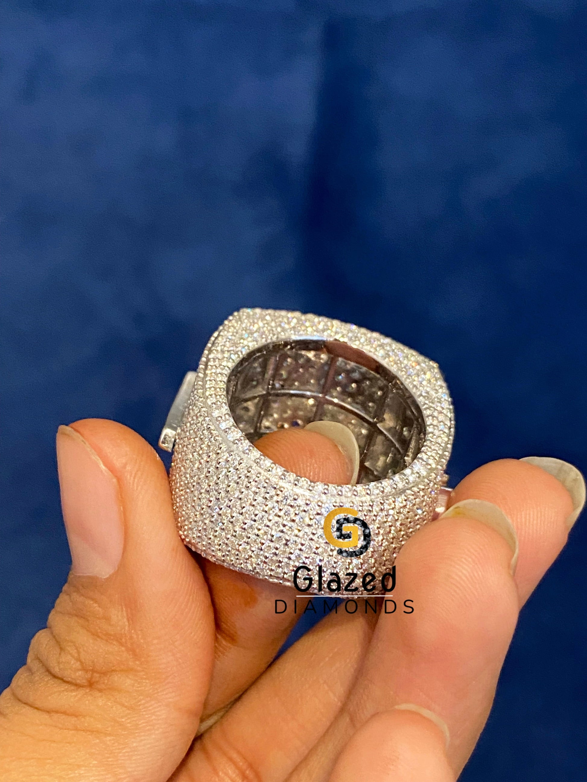 Customized Number VVS Moissanite Letter Ring