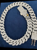D Colorless Hip Hop Moissanite Diamond Studded Chain