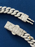 D Colorless Hip Hop Round_Baguette Moissanite Chain 925 Silver