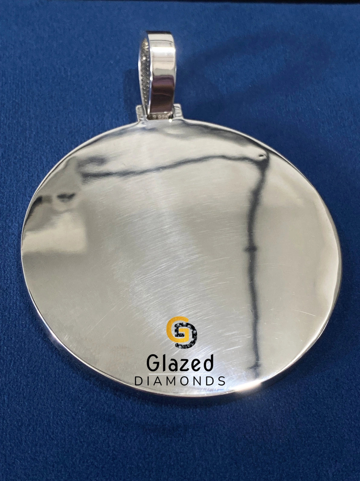 D Colorless Hip Hop Round Moissanite Diamond Studded Pendant