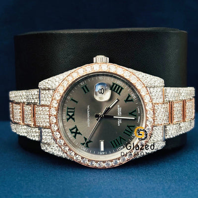 D Colorless Hip Hop VVS Moissanite Diamond Studded Watch