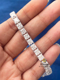 D Colorless Princess Moissanite Tennis Link Hip Hop Bracelet
