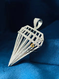 D Colorless Round VVs Moissanite Diamond Shape Hip Hop Pendant