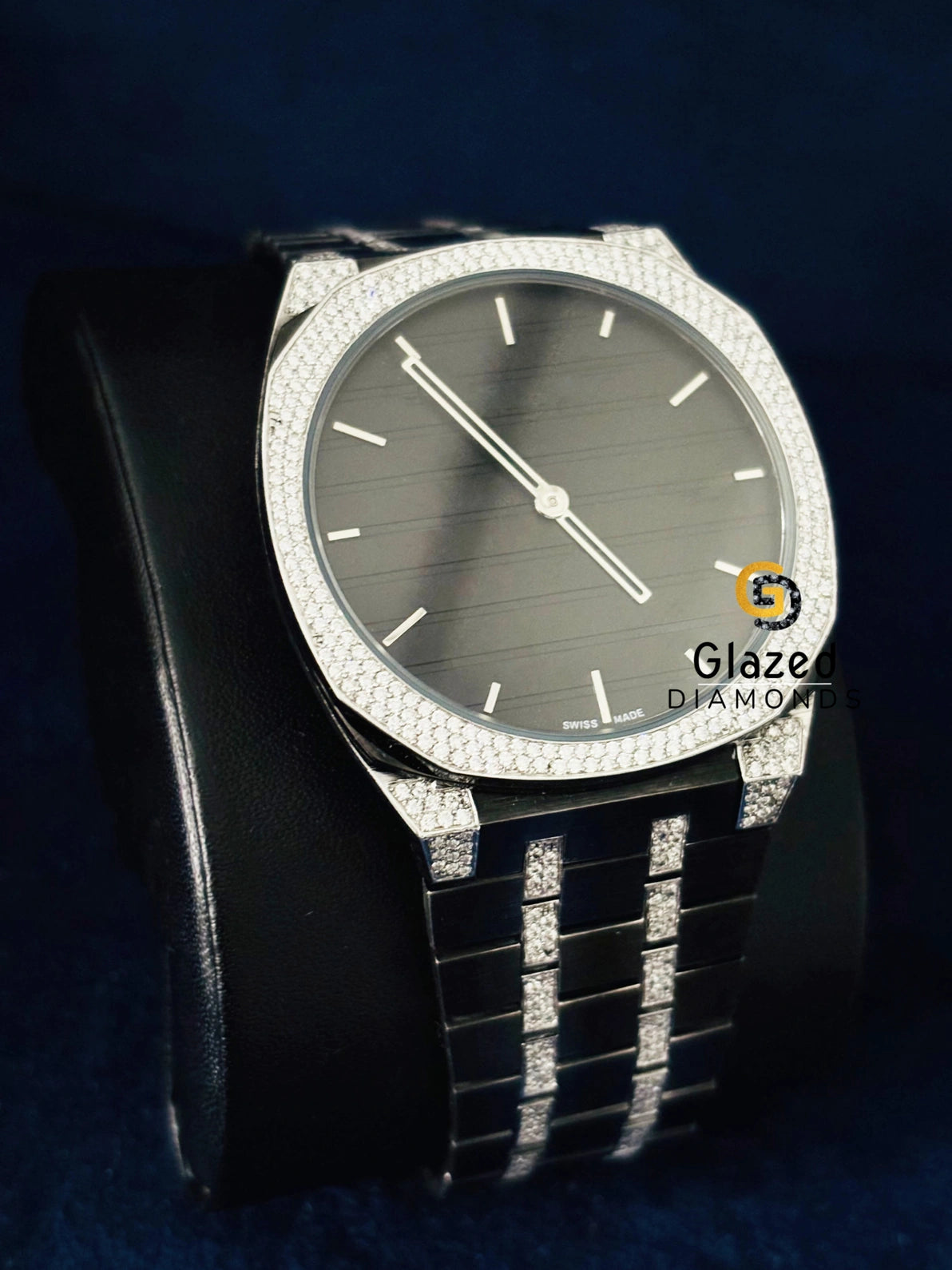 D Colorless VVS Moissanite Stick Dial Watch