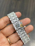 41mm Stainless Steel Hip Hop Moissanite Diamond Watch