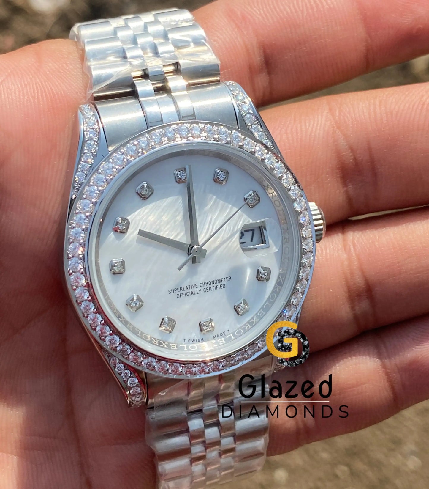 Diamond Bezel 41 MM Watch