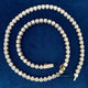 Diamond Studded 4MM Round Moissanite Tennis Link Chain