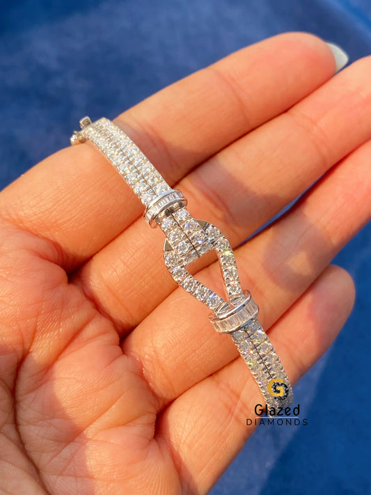 Diamond Studded Bangle Bracelet