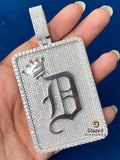 Diamond Studded Fully Iced Out Round Moissanite Pendant