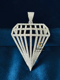 Diamond Studded Round Moissanite Hip Hop Pendant