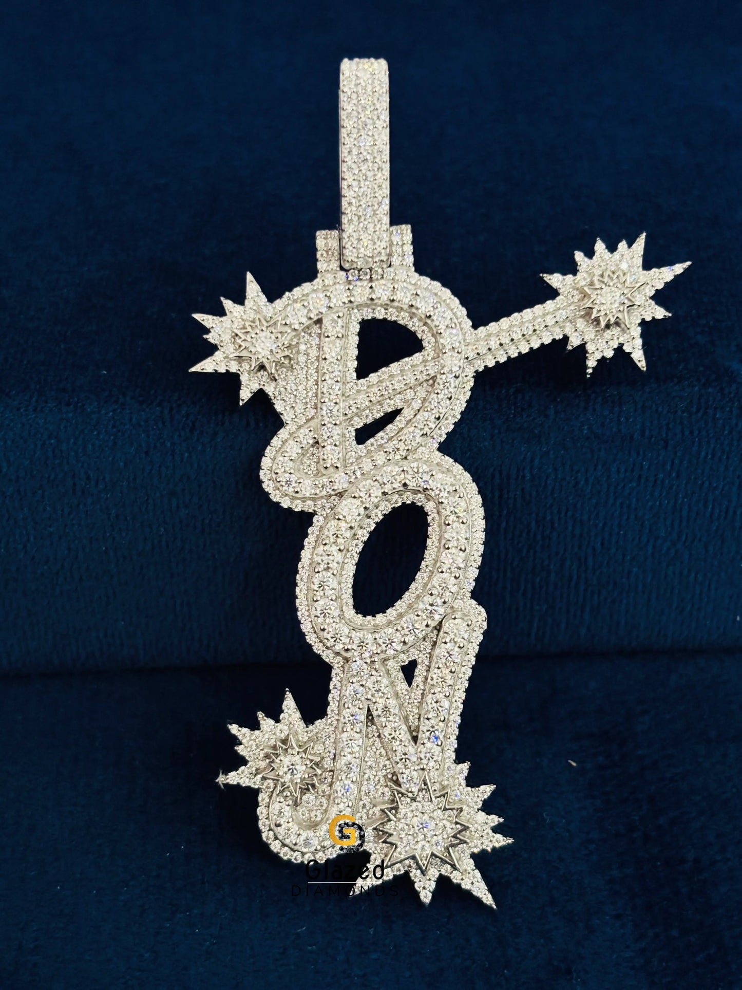 Don Custom Letter Moissanite Hip Hop Pendant
