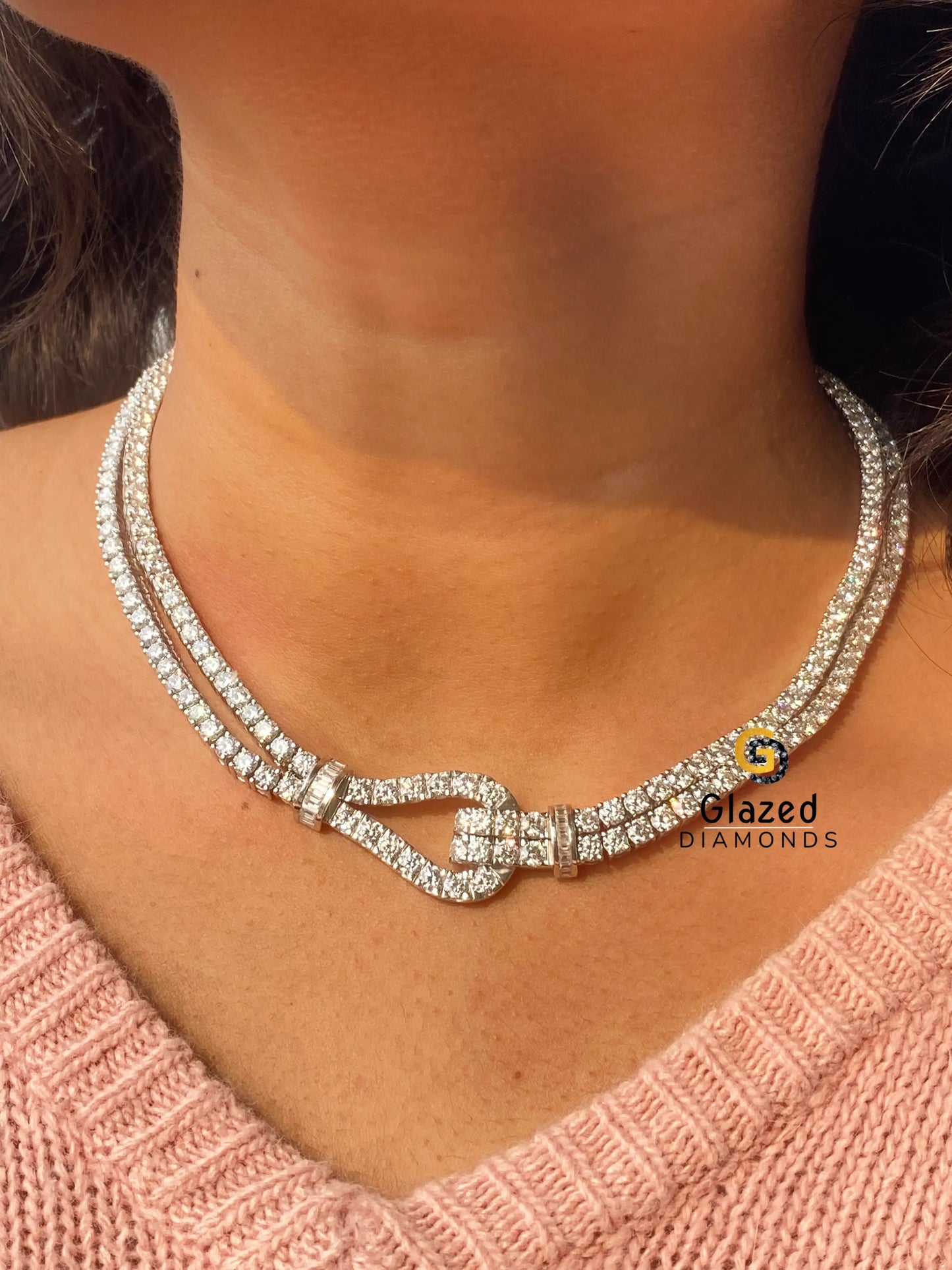 Double Row Tennis Necklace